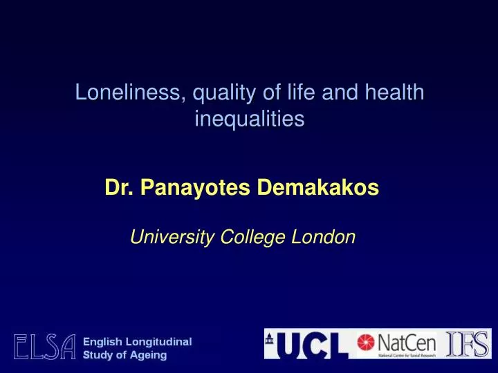 loneliness quality of life and health inequalities