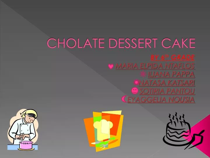 cholate dessert cake