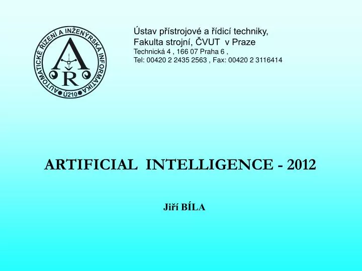 artificial intelligence 2012