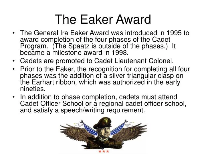 the eaker award