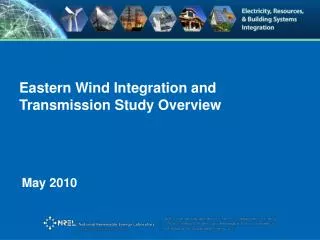 Eastern Wind Integration and Transmission Study Overview