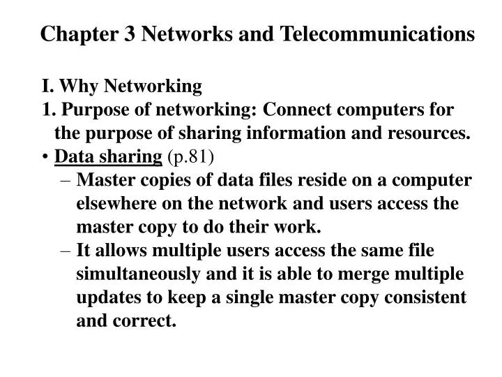 chapter 3 networks and telecommunications