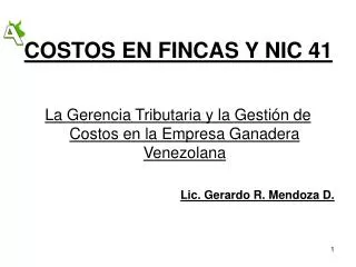 costos en fincas y nic 41