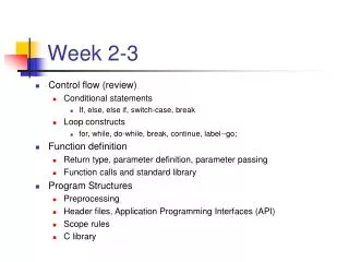 Week 2-3