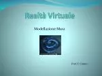 Realtà Virtuale - slide 1
