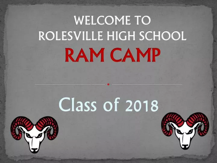 welcome to rolesville high school ram camp