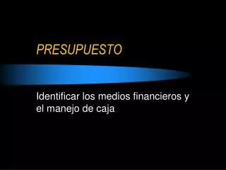 presupuesto