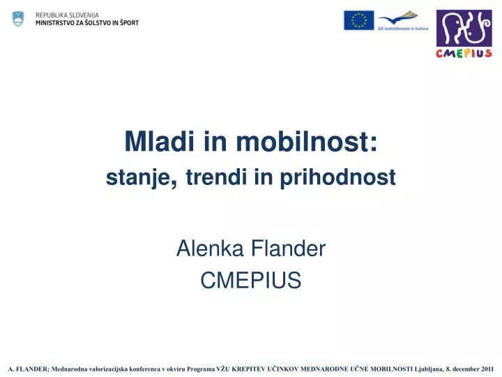 mladi in mobilnost stanje trendi in prihodnost