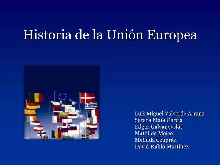 historia de la uni n europea