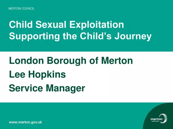 child sexual exploitation supporting the child s journey