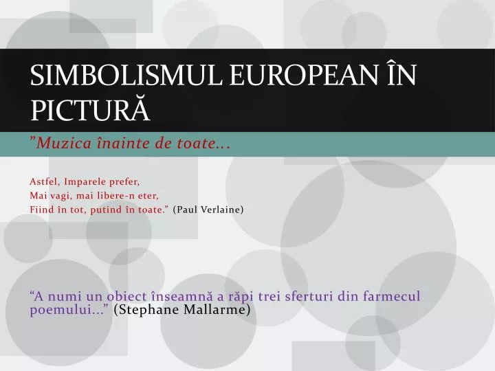 simbolismul european n pictur