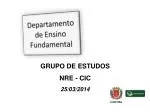 Departamento de Ensino Fundamental - slide 1