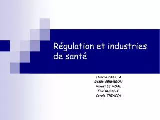 thierno diatta ga lle gernigon mika l le moal eric ruballe carole triacca