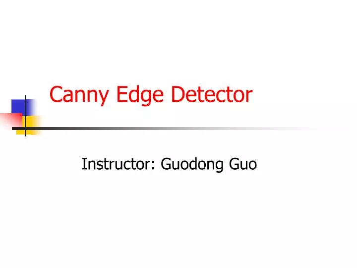 canny edge detector