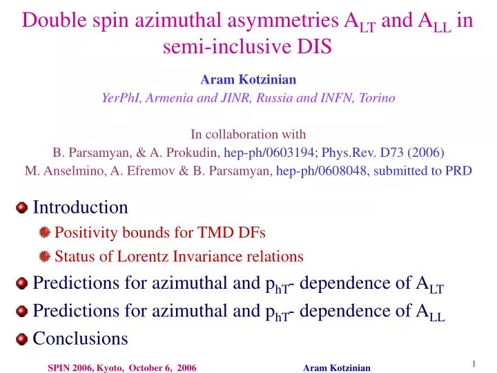 double spin azimuthal asymmetries a lt and a ll in semi inclusive dis