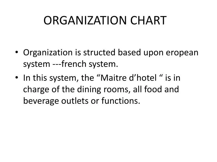 organization chart