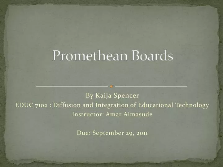 promethean boards