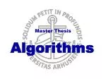 Master Thesis - slide 1