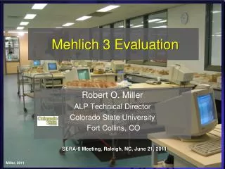 Mehlich 3 Evaluation