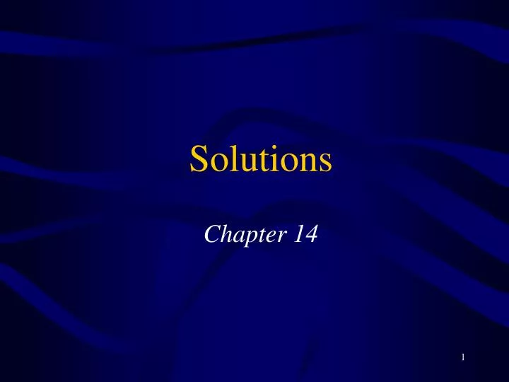 solutions chapter 14