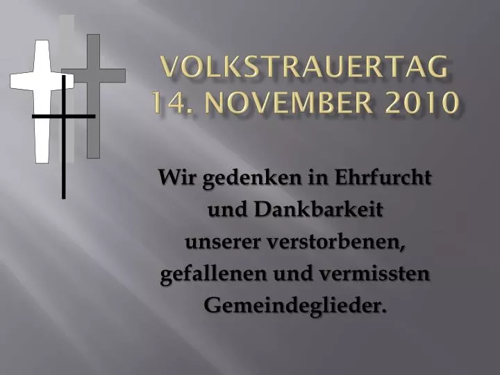 volkstrauertag 14 november 2010