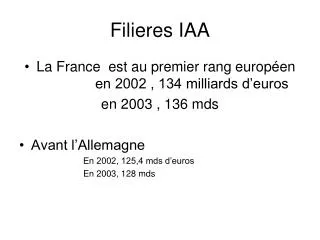 filieres iaa