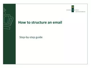 How to structure an email