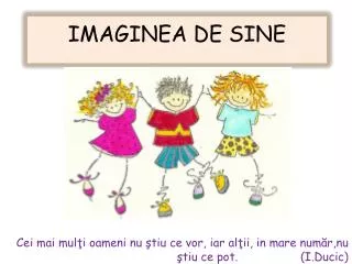 imaginea de sine