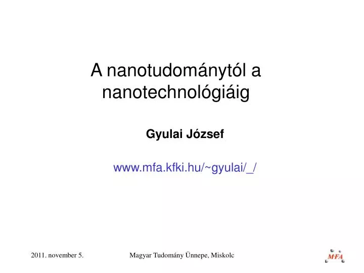 a nanotudom nyt l a nanotechnol gi ig