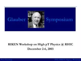 Glauber Symposium