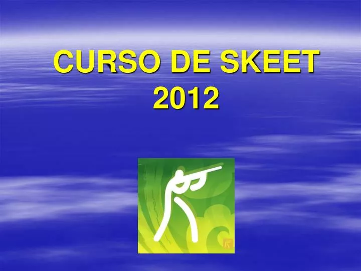 curso de skeet 2012