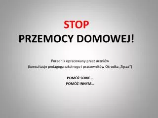 stop przemocy domowej