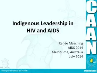 Indigenous Leadership in HIV and AIDS