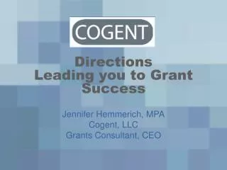 Directions Leading you to Grant Success