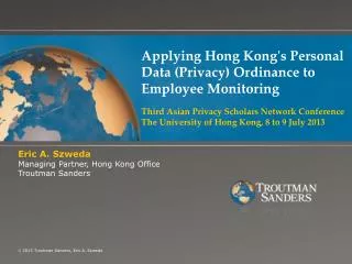 Applying Hong Kong's Personal Data (Privacy) Ordinance to Employee Monitoring
