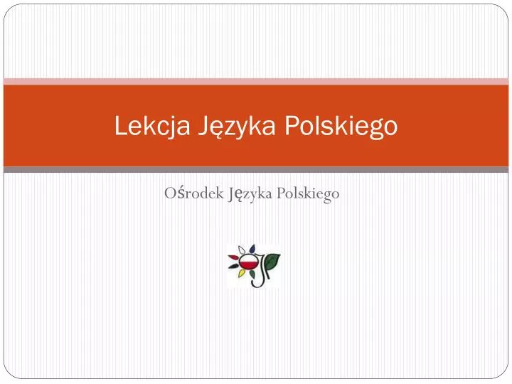 lekcja j zyka polskiego