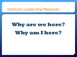 Kentucky Leadership Networks