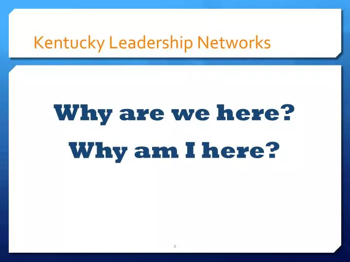 kentucky leadership networks