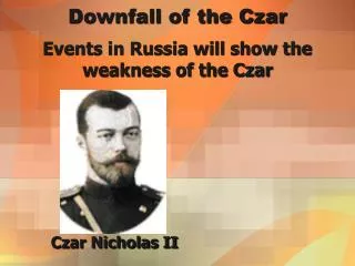 Downfall of the Czar