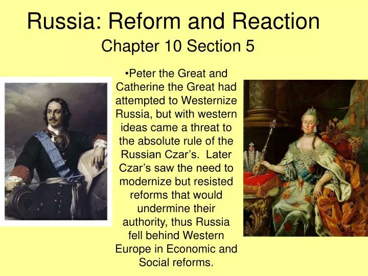 russia reform and reaction