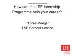 How can the LSE Internship Programme help your career? - slide 1