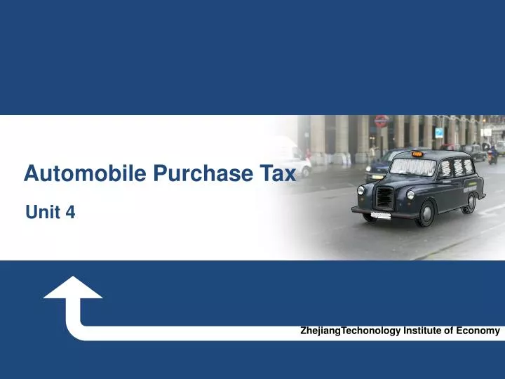 aut omobile purchase tax