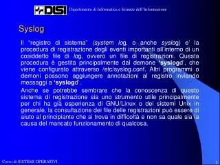 syslog