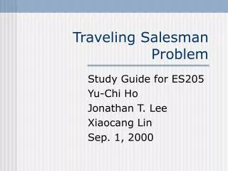 Traveling Salesman Problem