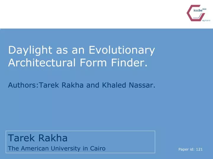daylight as an evolutionary architectural form finder
