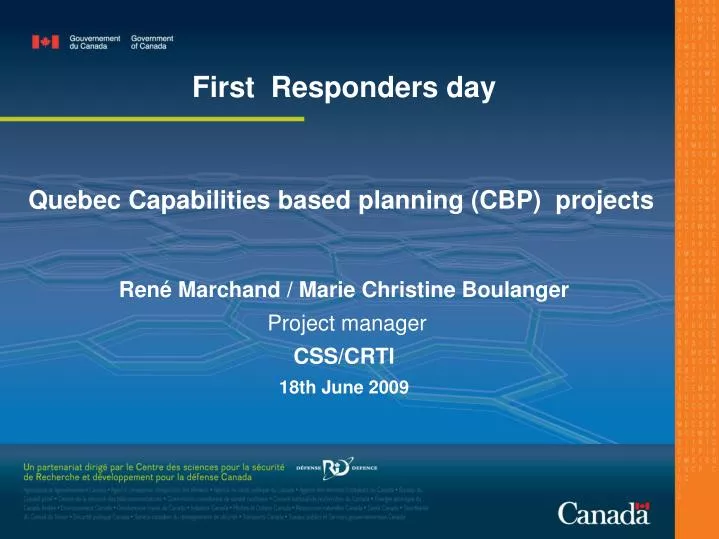 quebec capabilities based planning cbp projects