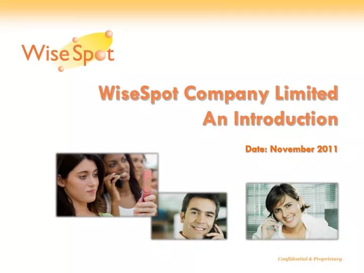 wisespot company limited an introduction date november 2011