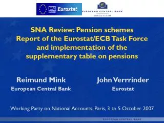 Reimund Mink European Central Bank