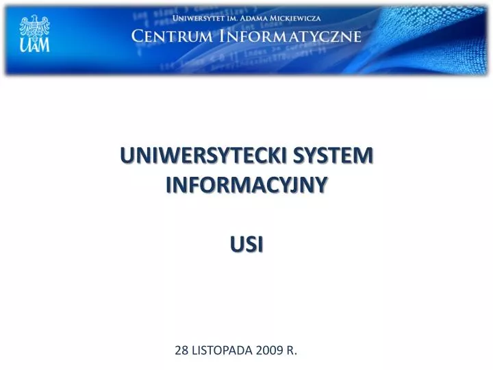 uniwersytecki system informacyjny usi