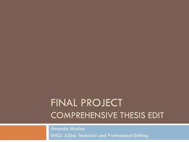 fina l project comprehensive thesis edit